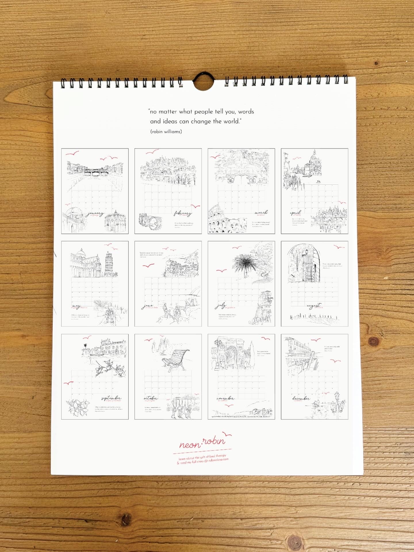 pre-order 2026 abroad calendar