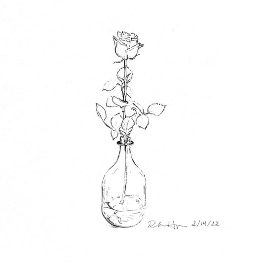 (a rose is a rose) framed creation