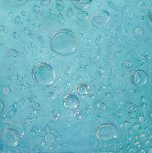 (water droplets) acrylic painting