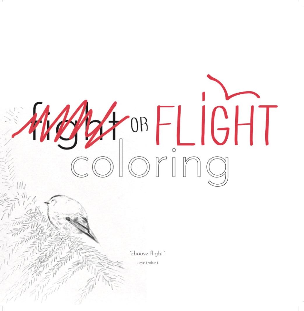 fight or flight coloring book